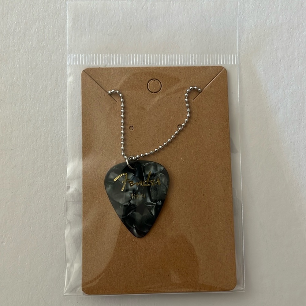 Fender Guitar pick necklace